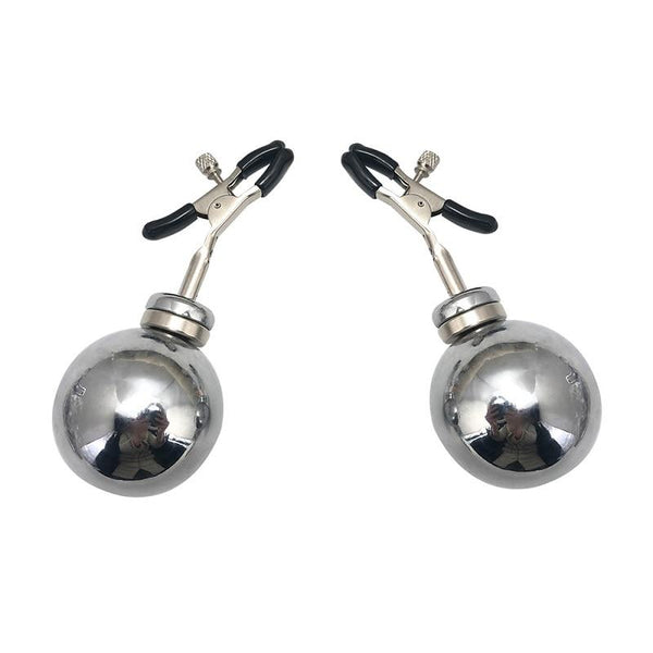Big Metal Mag Net Weight Nipple Clamps  Restraints Torture Play Nipple & Clitoral Toys
