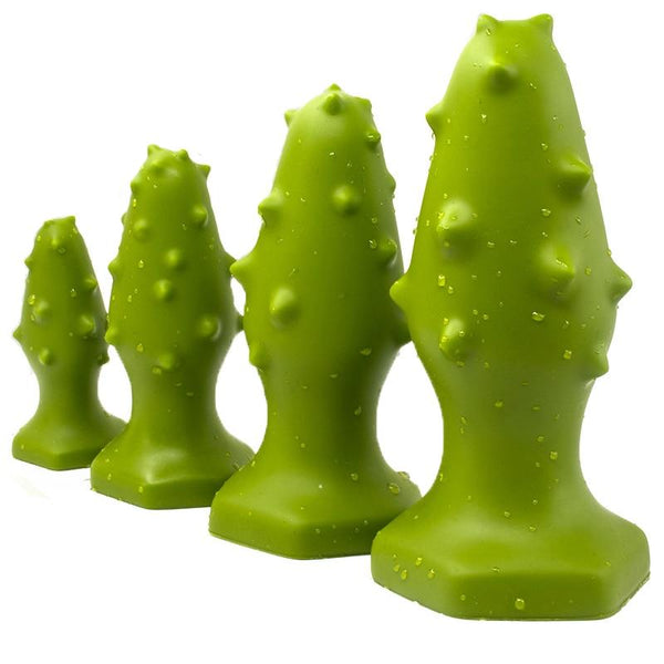 Huge Green Silicone Butt Plug With Thorns Soft Flexible Anal Dildo Non Vibrating Butt Plugs