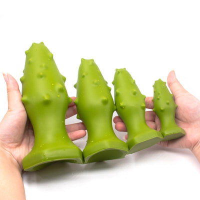Huge Green Silicone Butt Plug With Thorns Soft Flexible Anal Dildo Non Vibrating Butt Plugs