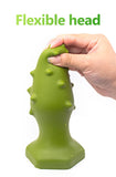 Huge Green Silicone Butt Plug With Thorns Soft Flexible Anal Dildo