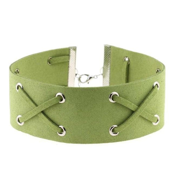 Suede Collar 15 Colours Harajuku Soft Choker Necklace  Restraints Collars & Leashes