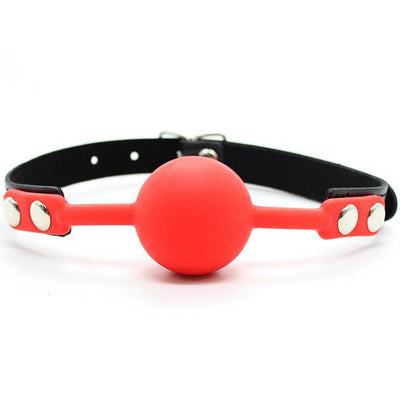 Silicone Ball Gag Red Pink Black Breathable   Restraint Gags