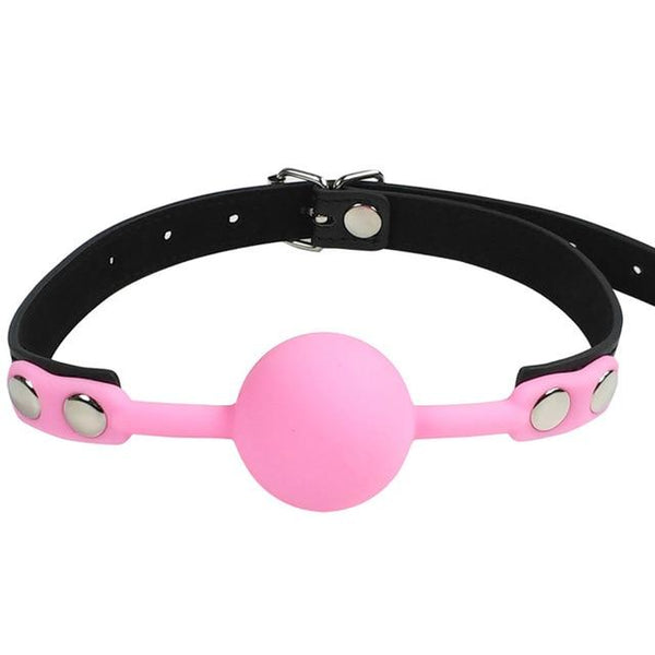 Silicone Ball Gag Red Pink Black Breathable   Restraint Gags