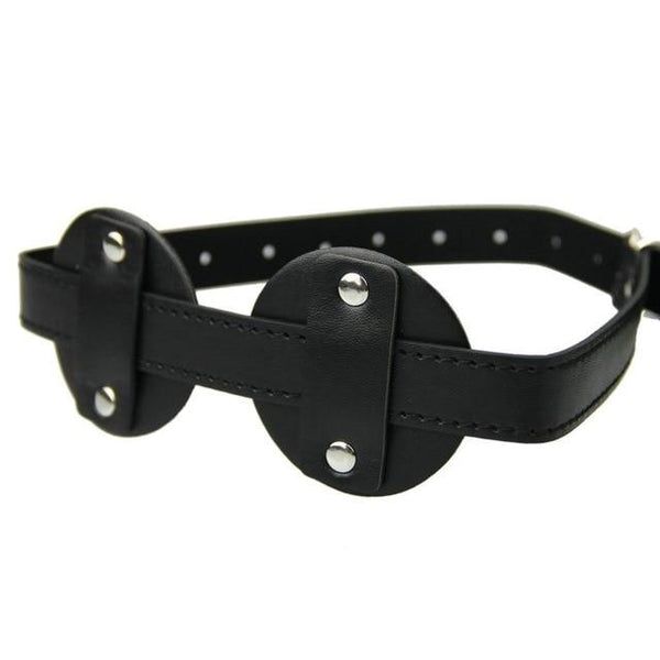 Leather Blindfold Eye Mask   Restraint Blindfolds