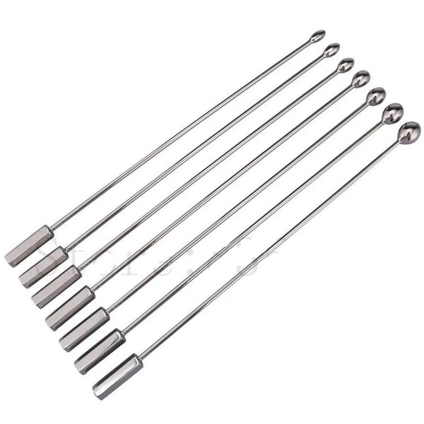 Stainless Steel Plug Men Urethral Catheter Sound Dilator  & Ball Toys