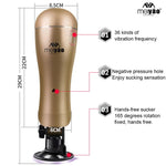 Deep Large Masturbator Male Suction Cup Rechargeable Vagina Pocket Pussy