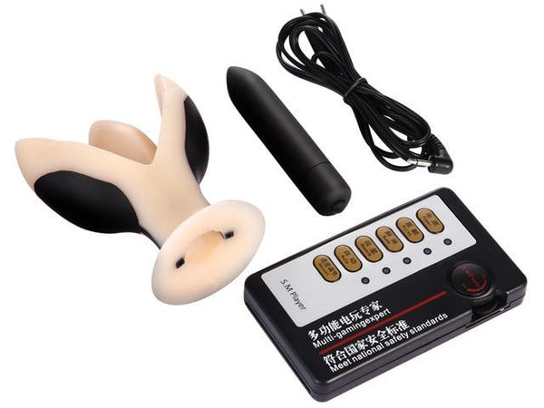 Electro Shock Large Vibrating Butt Plug Anal Dilator   Electro & Medical Play