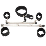 Multi Position Spreader Bar Kit Adjustable Bdsm Restraints Set Collar Cuffs
