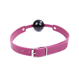 Pink And Black Silicone Ball Gag Bdsm Mouth Bondage Restraints