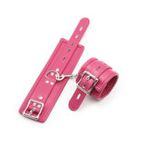 Pink Leather Wrist Or Ankle Cuffs Bdsm Toys Bondage Restraints