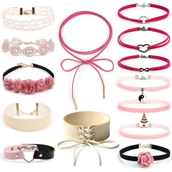 Cute Pink Rope Chain Choker Collar Necklaces  Littles Ddlg Collars & Leashes
