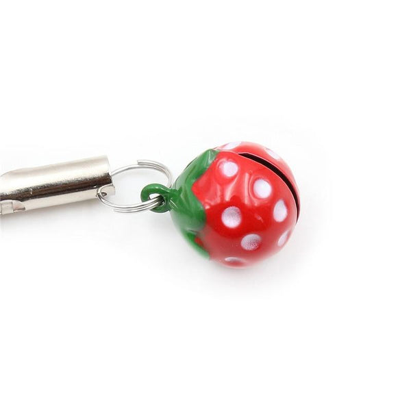 Cute Red Strawberry Bells Nipple Clamps Breast Clips  Kink Nipple & Clitoral Toys