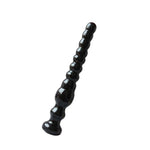 Small / Large Long Black Beads Butt Plug Prostate Massager Anal Play Fetish