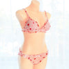 Strawberry Plaid Lingerie Set Bras & Bra Sets