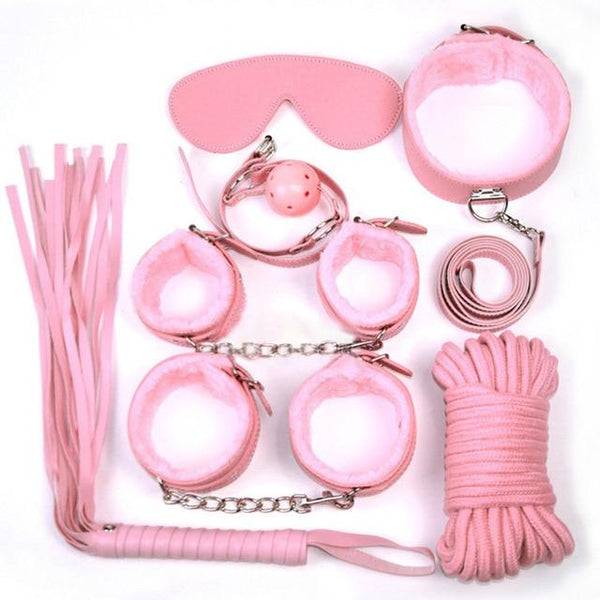 Starter Kit Blindfold Gag Flogger Restraints  Starter Kits