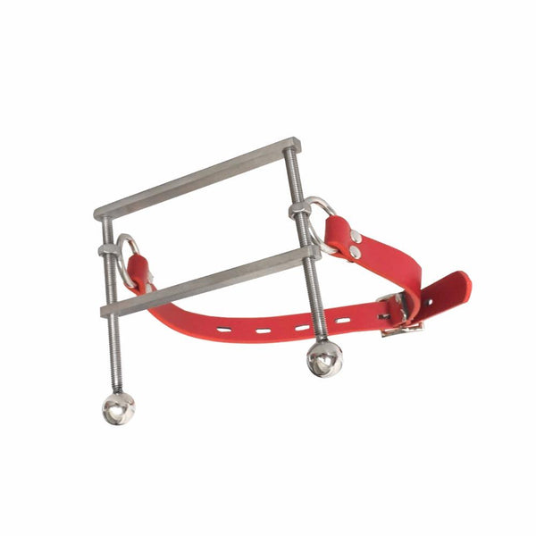 Metal Open Mouth Gag Tongue Flail   Restraints Gags