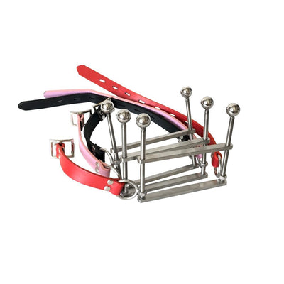 Metal Open Mouth Gag Tongue Flail   Restraints Gags