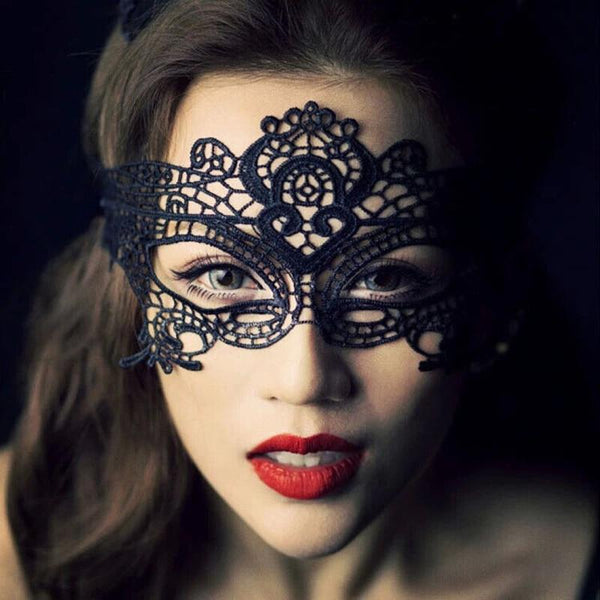 Black Lace  Erotic Eye Mask Cosplay  Kink  Fetish Restraints Fetish Masks