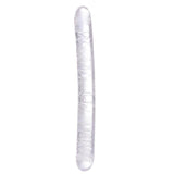 Double Ended Dildo Transparent Clear Jelly Two Head Dong Couple