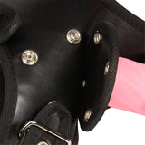 Big Fantasy Harness Triple Dildos Pegging Kit Red Black Strapon