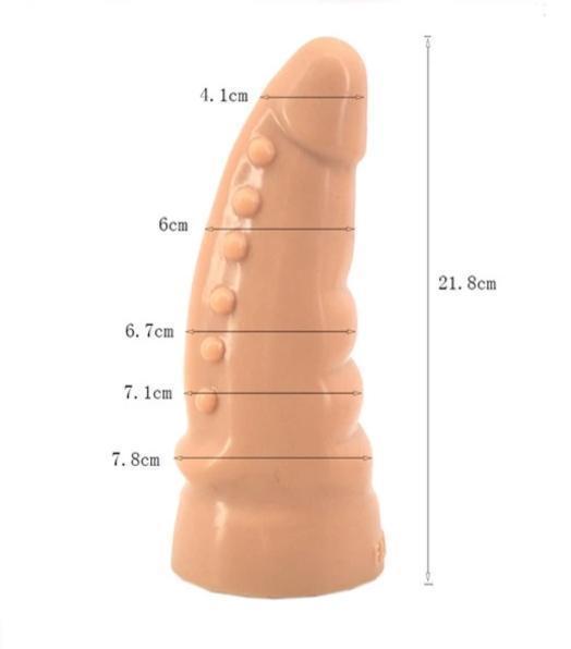 Faak Silicone Butt Plug 21.8Cm Anal Sex Toy 7.8Cm Thick Dildo Pink Realistic Dildos
