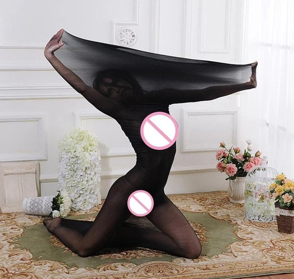 Whole Body Stockings Sleeping Bag Black / Flesh Pantyhose Cocoon  Fetish Straitjackets &  Suits
