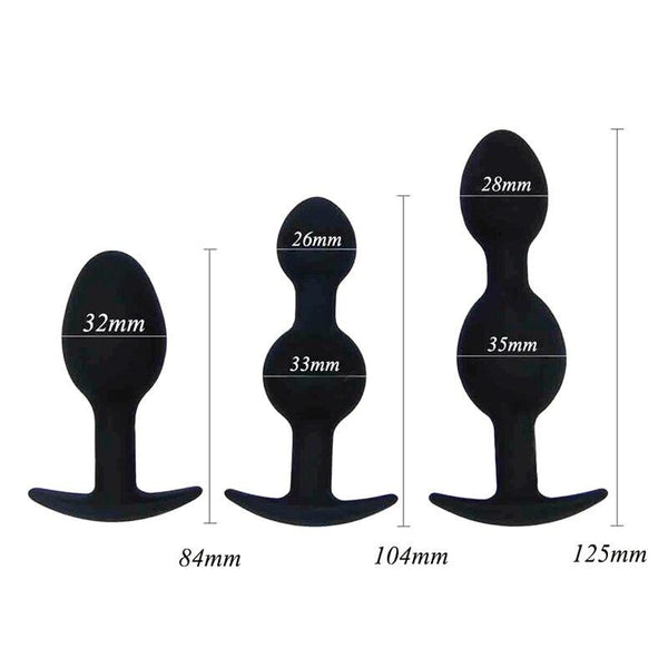 Black Kegel Balls Butt Plug  Anal Beads  Training Kegel Exercisers