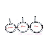 Stainless Steel Locking Cock Cage Male Chastity Penis Ring Padlock Bdsm Restraints