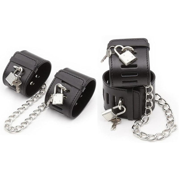 Locking Wrist Ankle Cuffs  Fetish Restraints Cuffs & Shackles