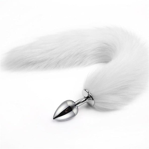 Fluffy Fox Bunny Tail Anal Plug Pet Play  Cosplay Non Vibrating Butt Plugs