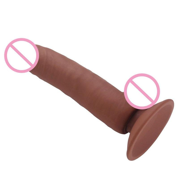 20Cm Silicone Dong Realistic  Dildo Suction Cup Masturbation Realistic Dildos