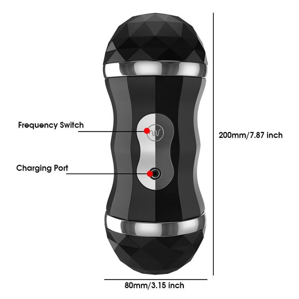 Large Masturbation Cup Double Entrance Realistic Rechargeable Masturbator Masturbators