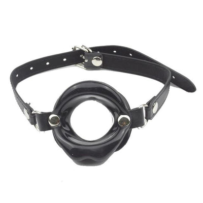 Open Mouth Rubber Lips Gag Slave Training  Restraints Gags