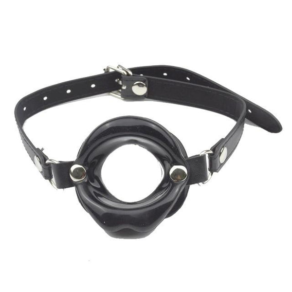 Open Mouth Rubber Lips Gag Slave Training  Restraints Gags