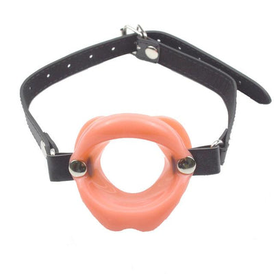 Open Mouth Rubber Lips Gag Slave Training  Restraints Gags