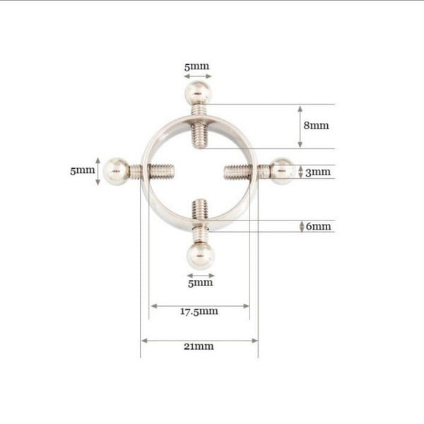 Small Nipple Clamps 6 Colours  Restraints Nipple & Clitoral Toys