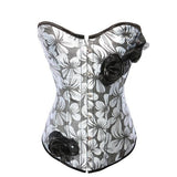 Sexy Floral Over Bust Corset Erotic Lingerie Women Clothing Kink Bdsm Fetish