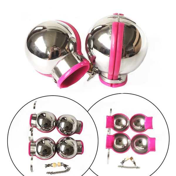 Metal Handcuffs Sensory Deprivation Mitts  Fetish Restraints Cuffs & Shackles