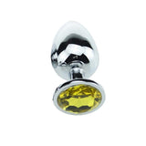 Stainless Steel Metal Anal Crystal Jewel Butt Plug Small