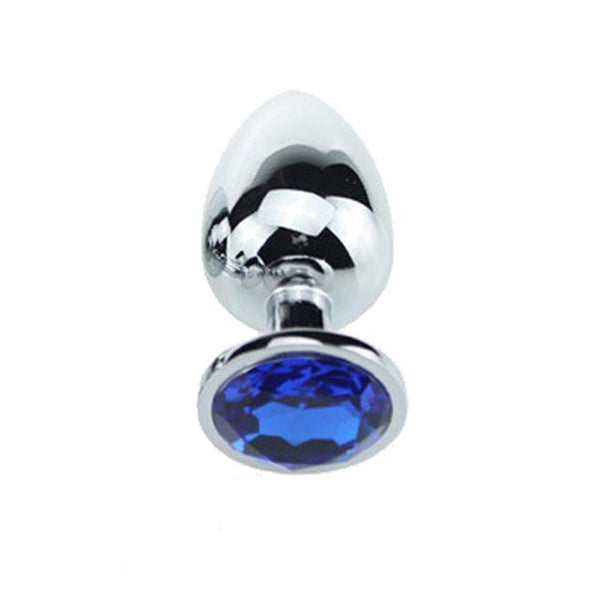 Stainless Steel Crystal Jewel Anal Plug Small Non Vibrating Butt Plugs