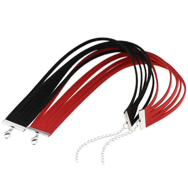 Day Collar Colourful Velvet Choker Kink Fetish Dominant Submissive Collars & Leashes