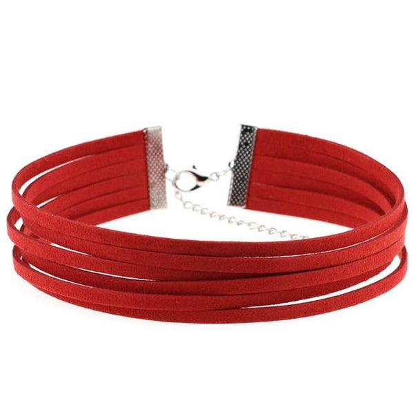 Day Collar Colourful Velvet Choker Kink Fetish Dominant Submissive Collars & Leashes