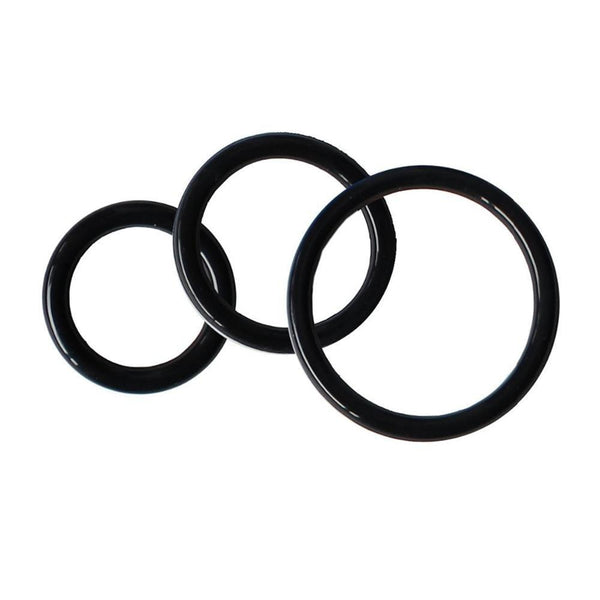 Stretchy Black Set Ejaculation Delay  Rings