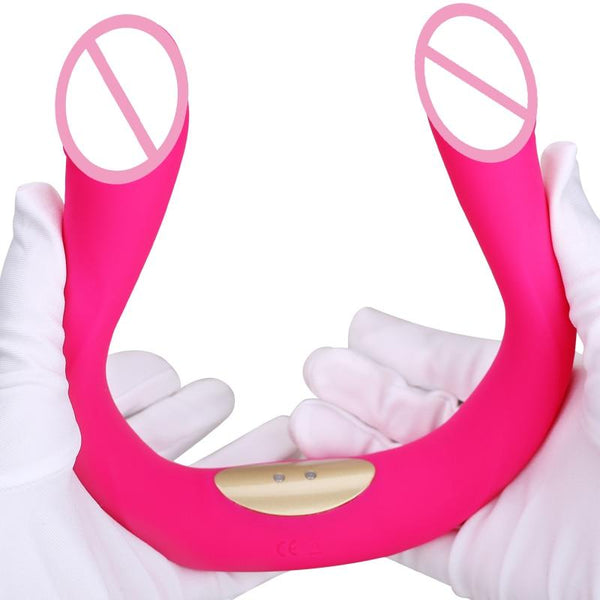 Pink Purple Double Ended Dildo  Clitoral G Spot Stimulation Lesbian Couples Double Ended Dildos