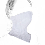 White Pink Sexy Leather Neck Corset Masked Mystery Submissive Bdsm