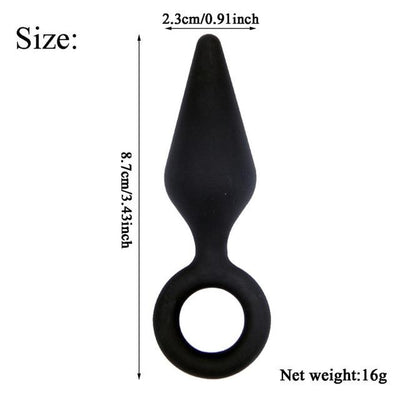 Silicone Anal Dildo Butt Plug Set  Training Fetish Non Vibrating Butt Plugs