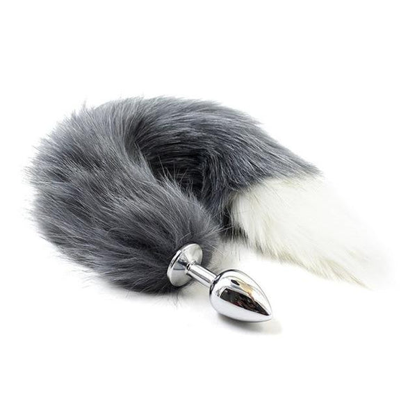 Stainless Steel Anal Plug Tail Pet Puppy Fox Cosplay Kink  Fetish Non Vibrating Butt Plugs