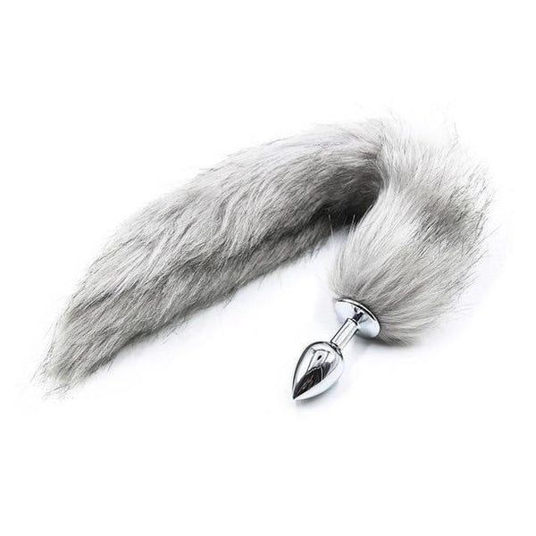 Stainless Steel Anal Plug Tail Pet Puppy Fox Cosplay Kink  Fetish Non Vibrating Butt Plugs