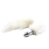 Stainless Steel Anal Plug Tail Pet Puppy Fox Cosplay Kink Bdsm Fetish