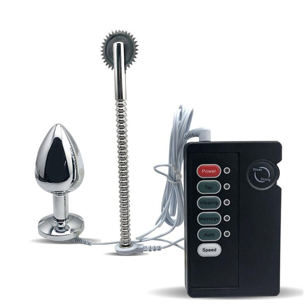 Stainless Steel Anal Plug Wartenberg Wheel Electro Stimulation  Electro & Medical Play